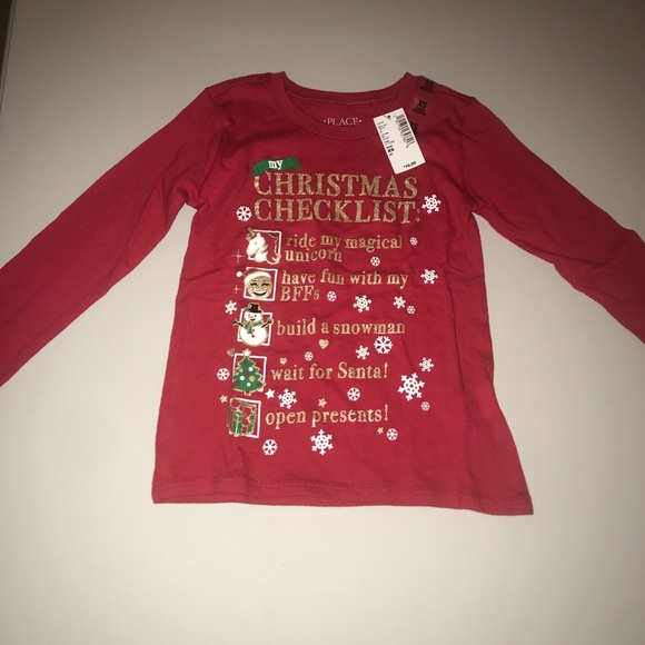The Children's Place Other - Girls Christmas shirt